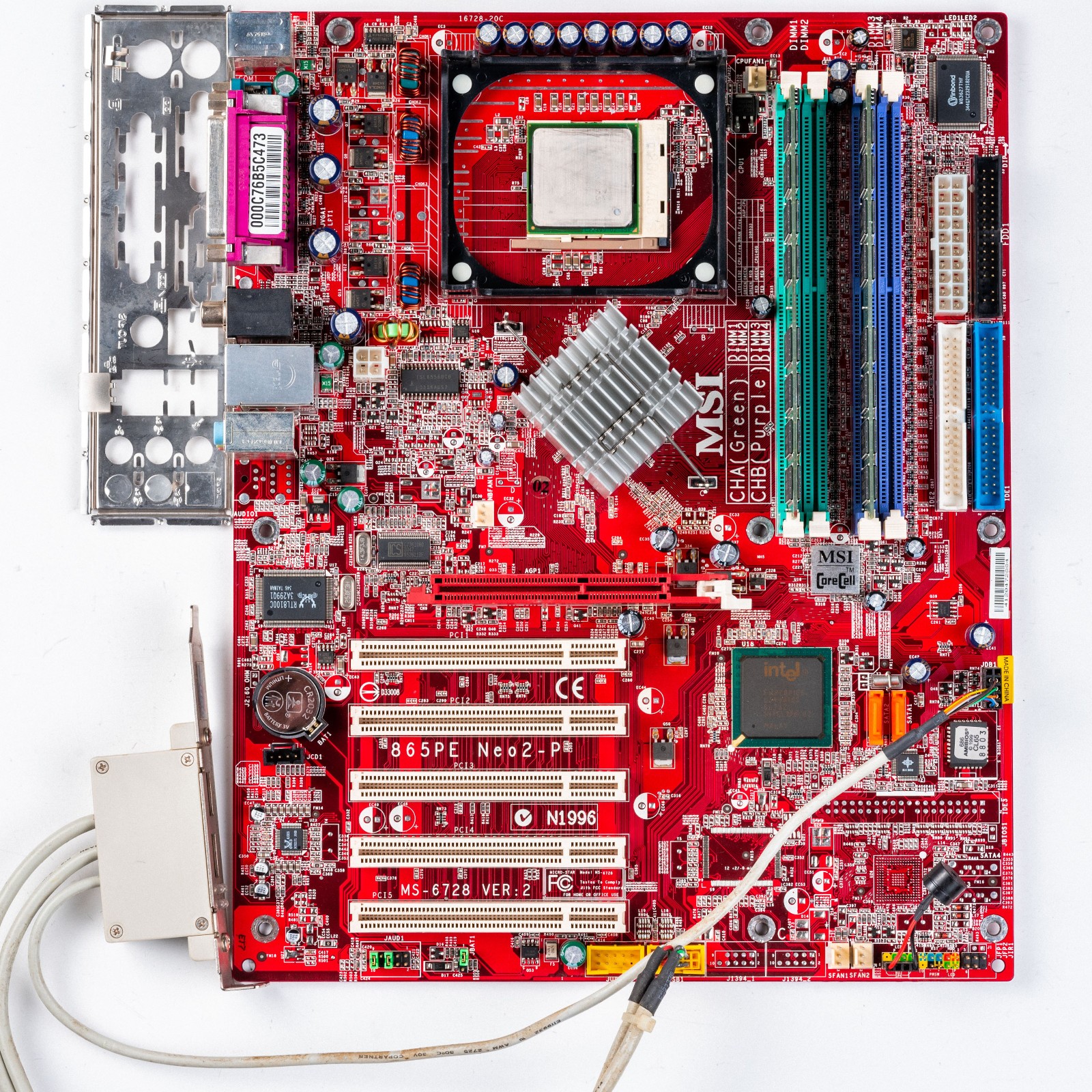 MSI 865PE Neo2-P Socket 478 ATX Motherboard AGP Intel Pentium 4 Windows 98 Retro