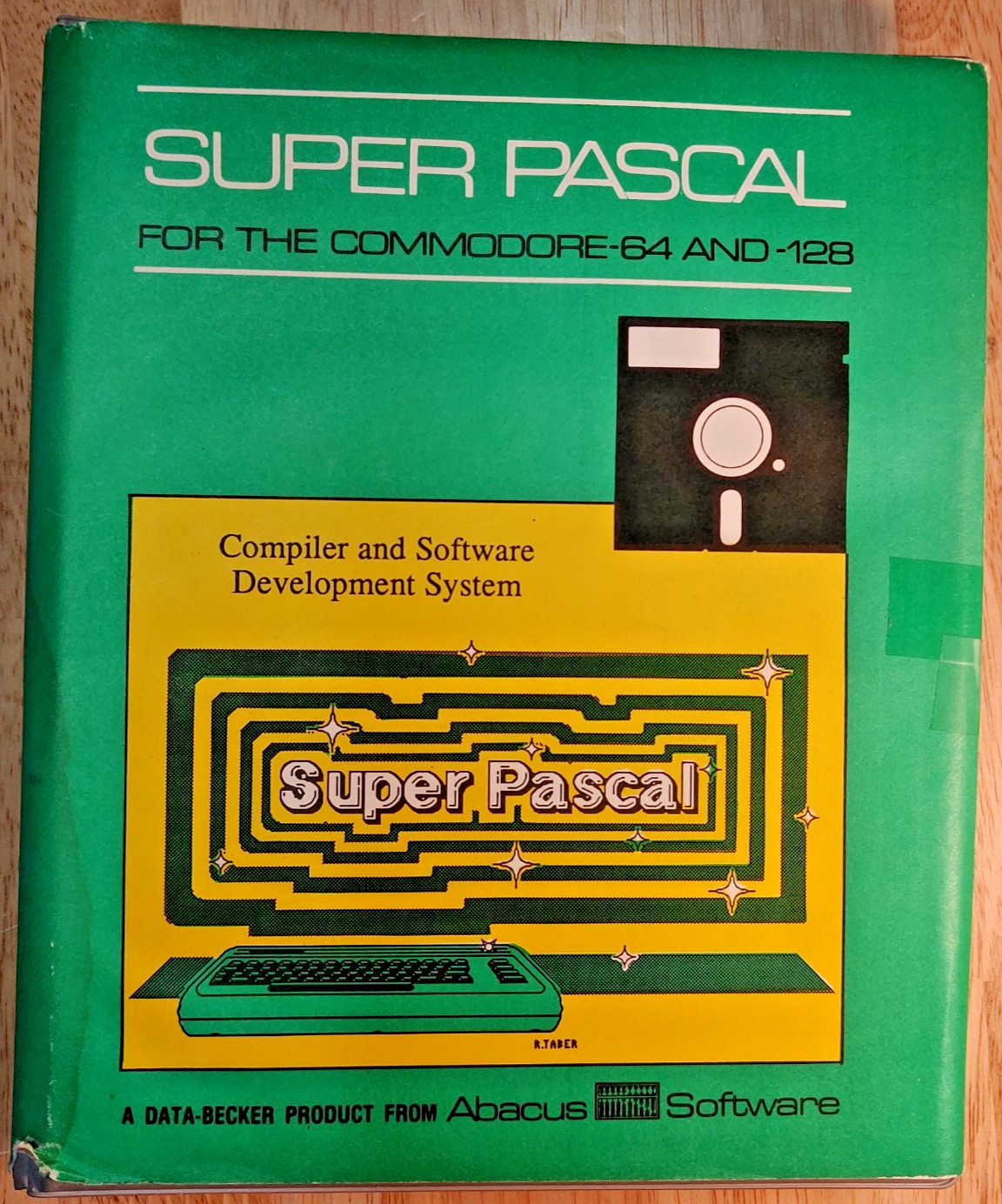 (G+) Super Pascal 64 Abacus Commodore C64 C128 Disk Manual 1985 Untested