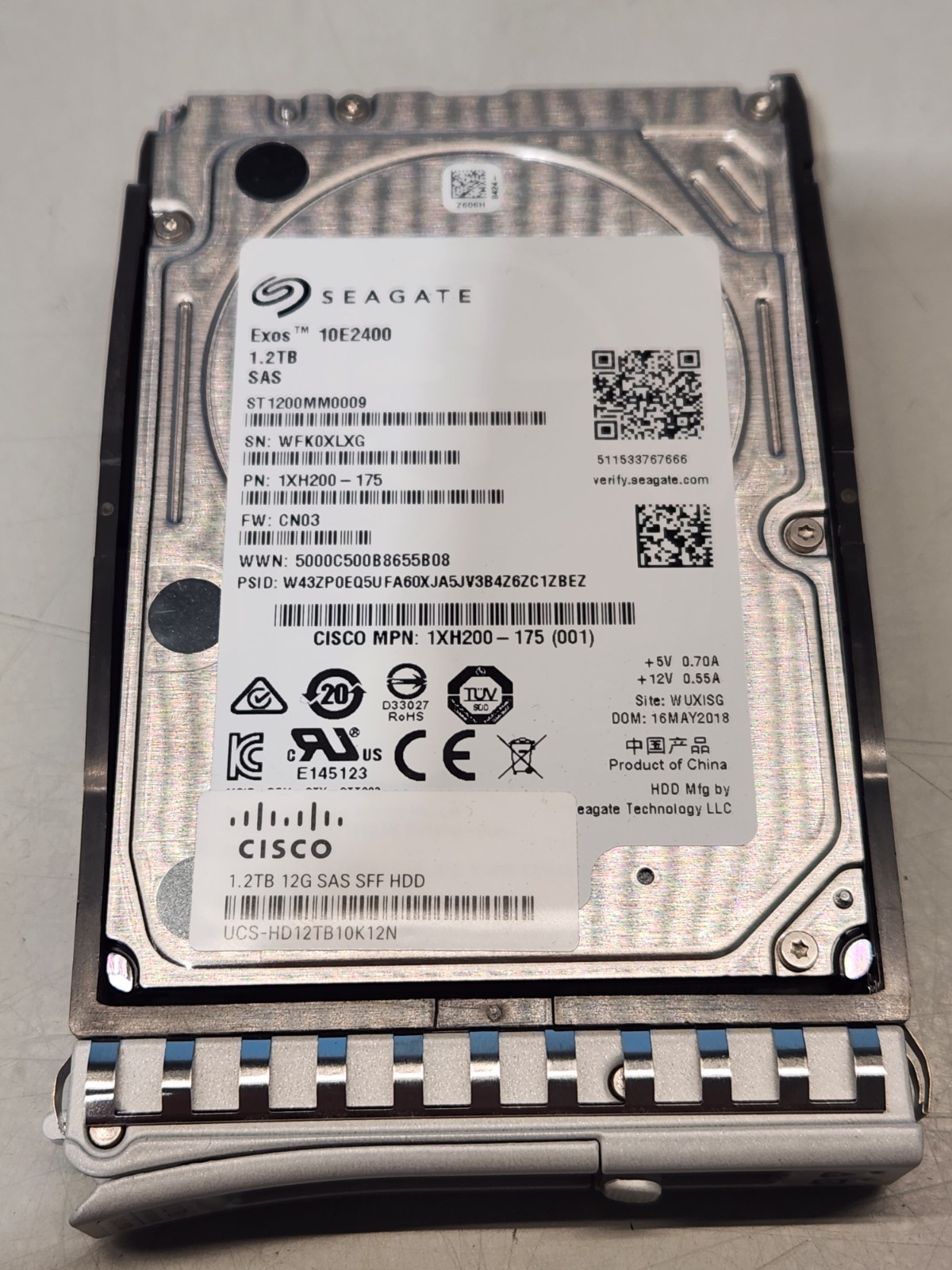 CISCO UCS 1.2TB SAS 10k 12G 2.5" UCS-HD12TB10K12N Hard Drive HDD for UCS Server