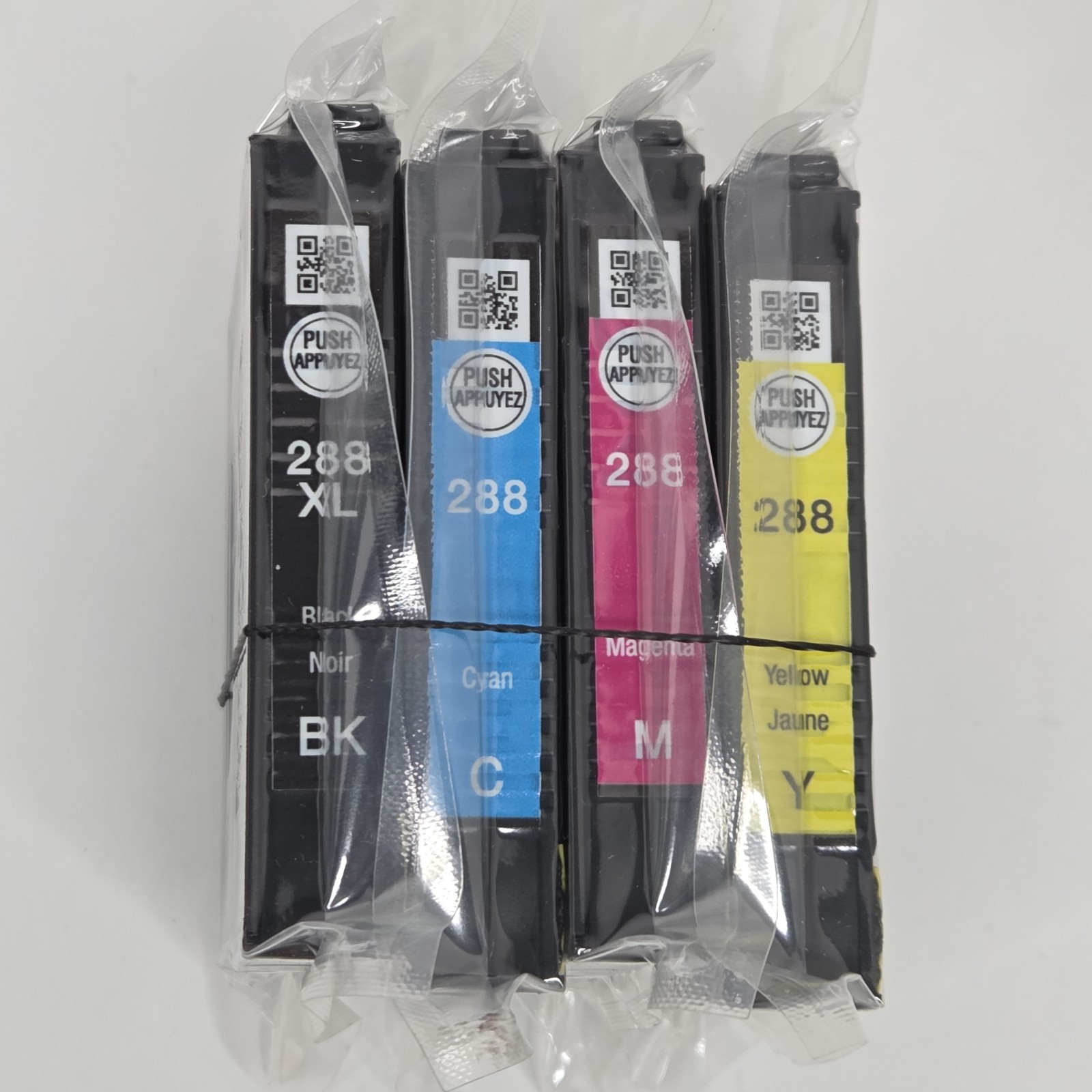 Genuine Epson 288XL Black 288 Cyan Magenta Yellow Ink Combo 