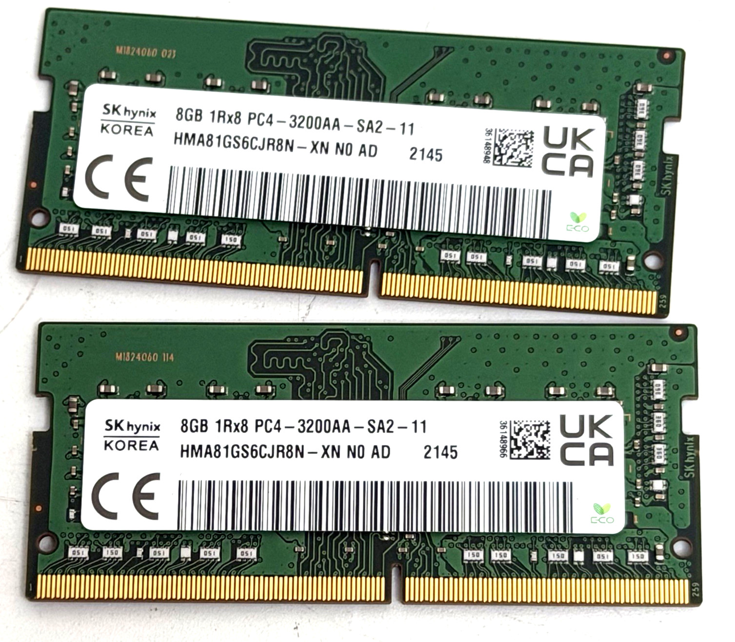 SK Hynix 8GB (1Rx8) PC4-3200AA (DDR4-3200) SODIMM Laptop Memory HMA81GS6CJR8N-XN