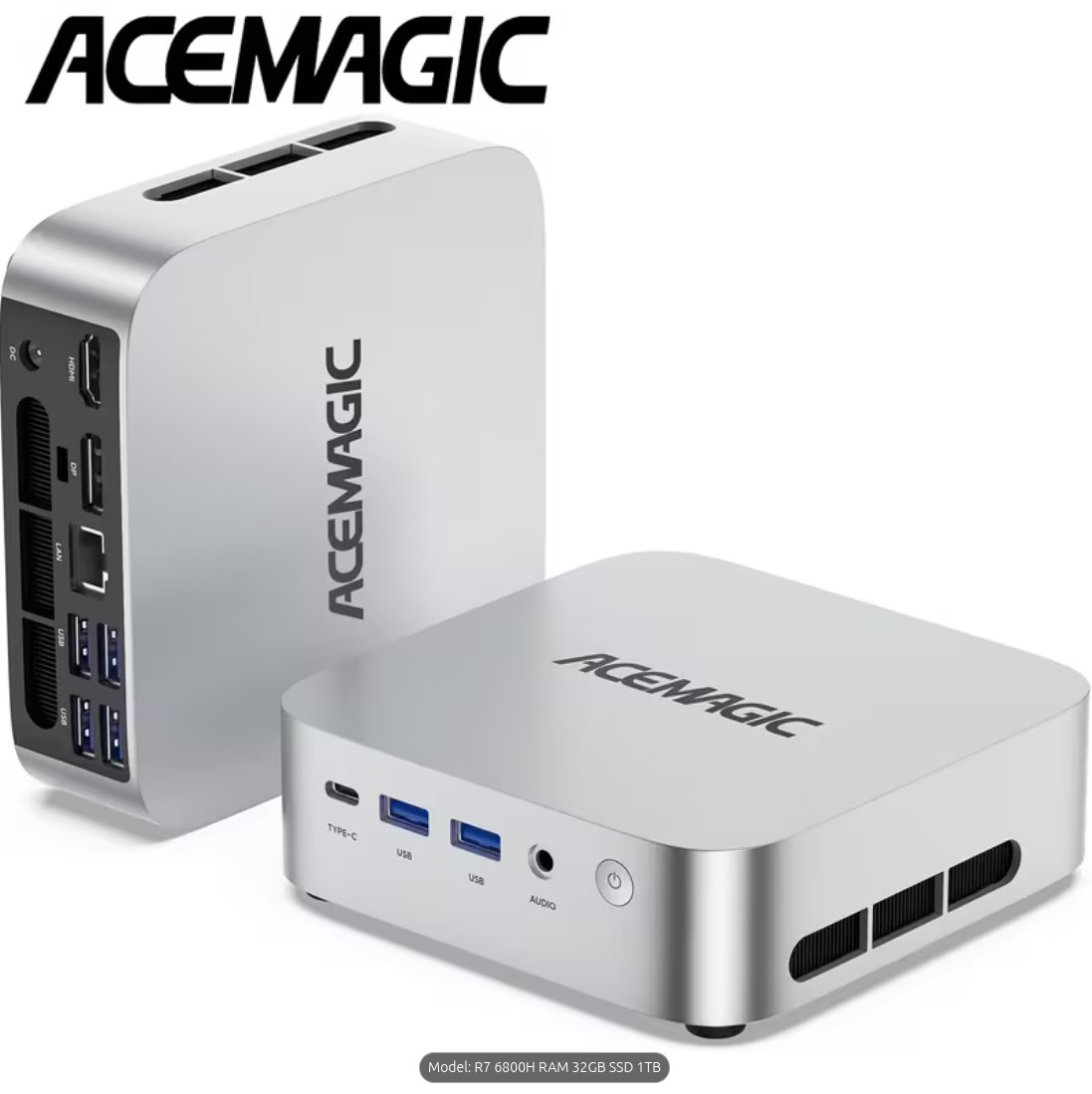 MINI PC ACE MAGIC4K AMD Ryzen 7 6800H 32GB LPDDR5 1TB SSD WIFI 6 Windows 11 Pro