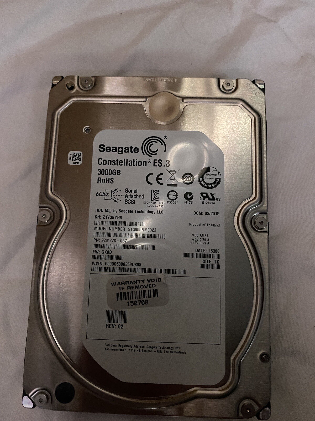 seagate constellation es.3 3000gb Never Used