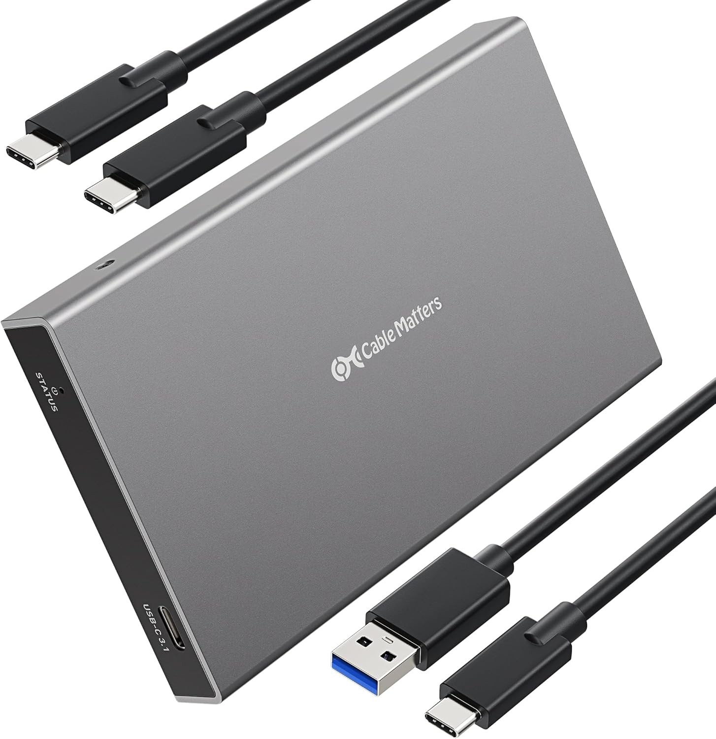 Premium Aluminum 10Gbps USB C Hard Drive Enclosure
