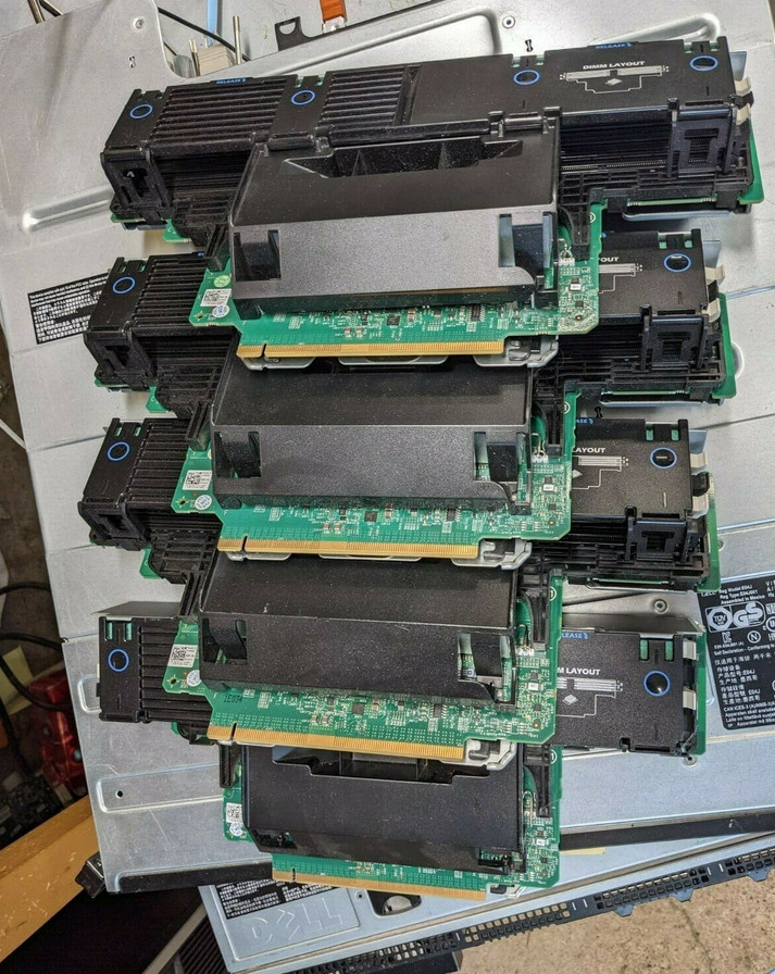 Dell R910 Memory Riser Board PowerEdge set C2CC5 0C2CC5 Lot of 4