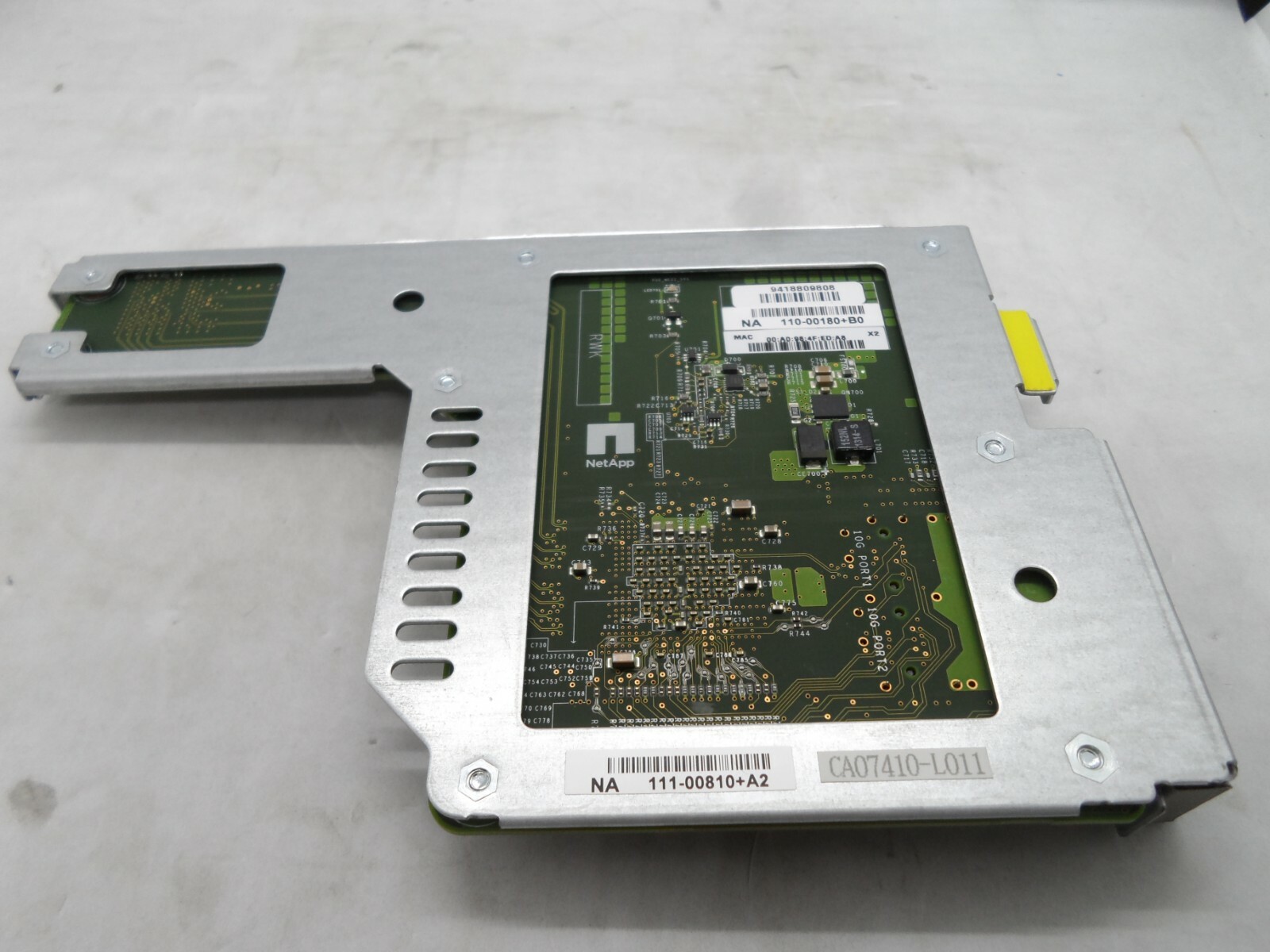 NETAPP 2-Port 10GbE Mezzanine Card 110-00180+B0 111-00810+A2 NO transceiver 