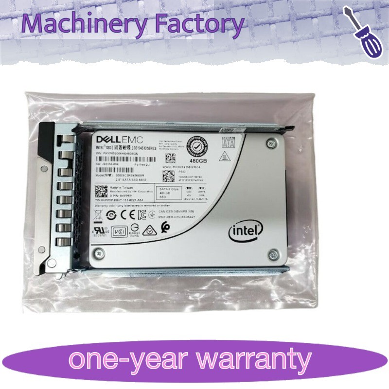 Used Dell EMC Intel SSD D-S4510 Series 480 GB 2.5" SSD SSDSC2KB480G8R