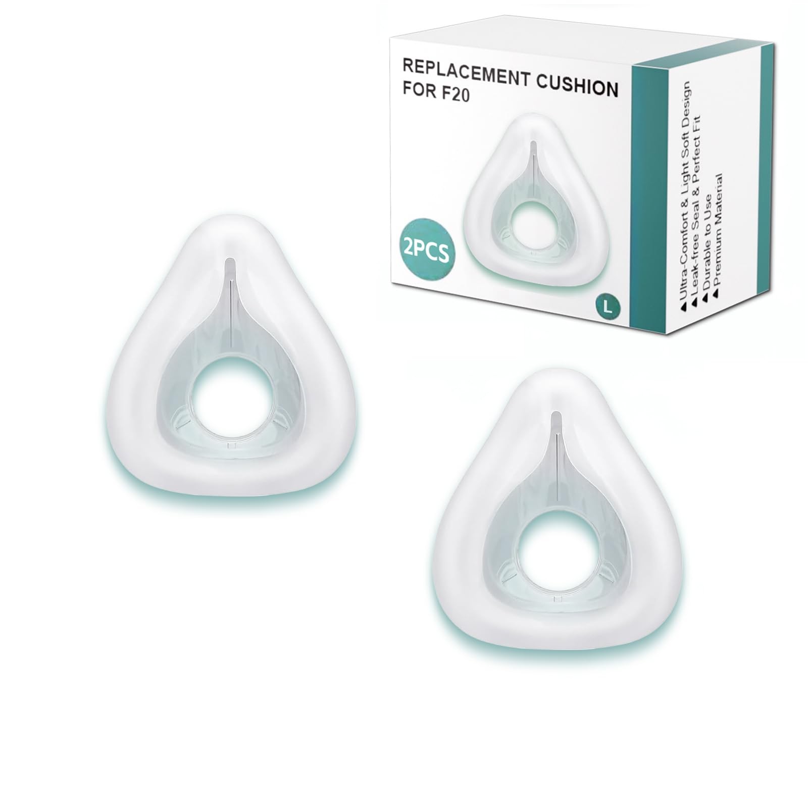 Replacement Cushion Seal F20 Large Soft Silicone 2 Packs