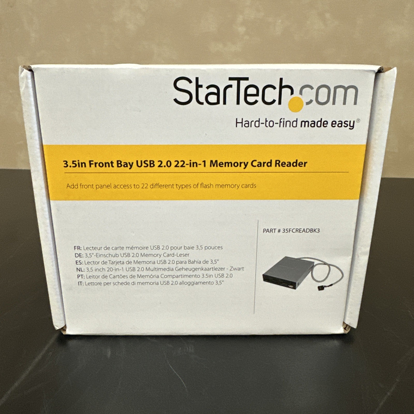 StarTech 35FCREADBK3 22-in-1 USB 2.0 Card Reader