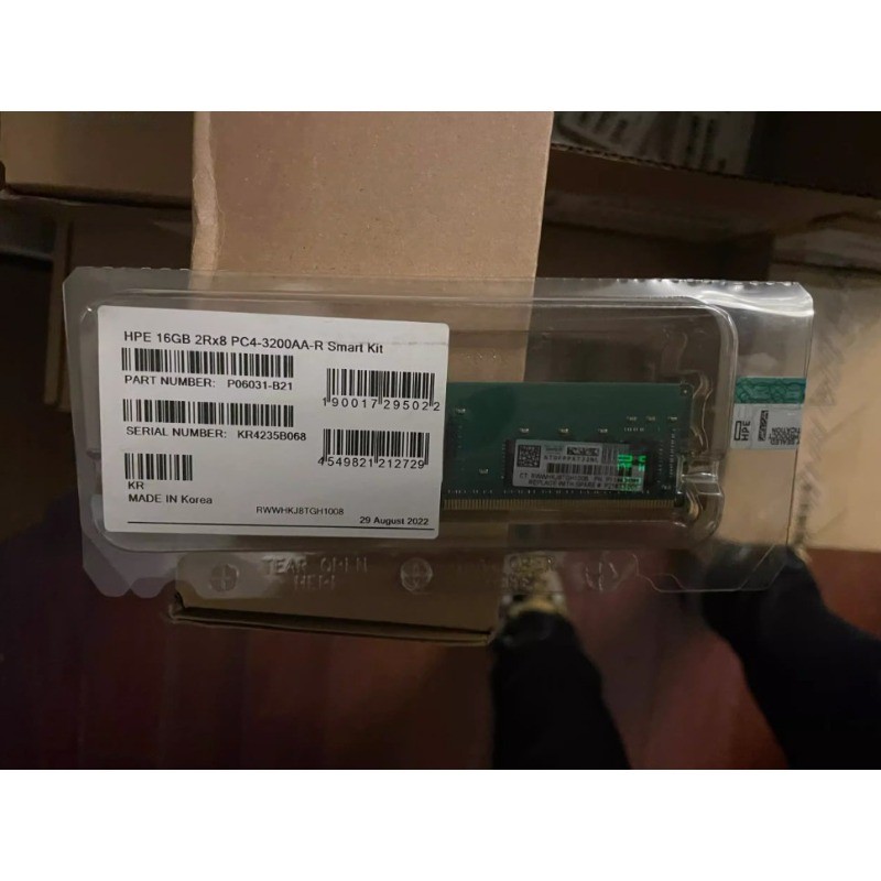 P06031-B21 P11443-091 HPE NEW 16GB 2Rx8 DDR4 PC4-3200AA ECC Server RAM Memory