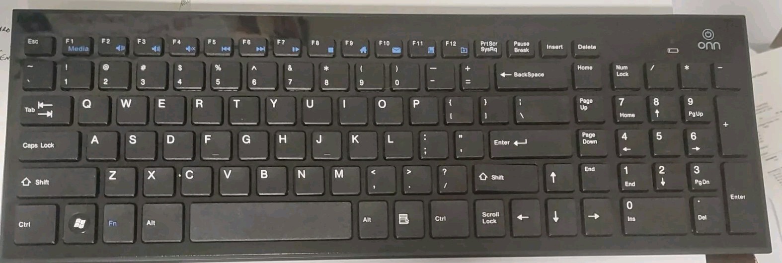 Onn Wireless Keyboard Black