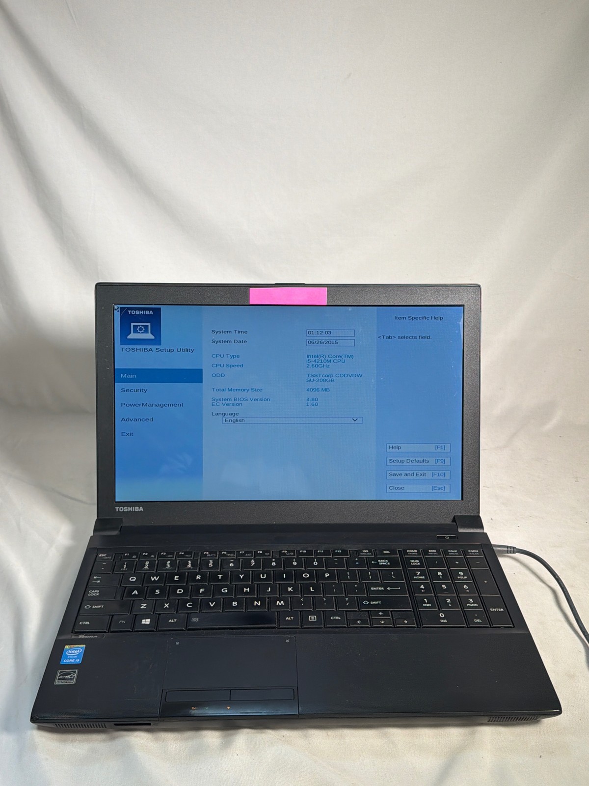 Toshiba Tecra A50-A i5-4210M 4GB 15.6" No SSD/HDD