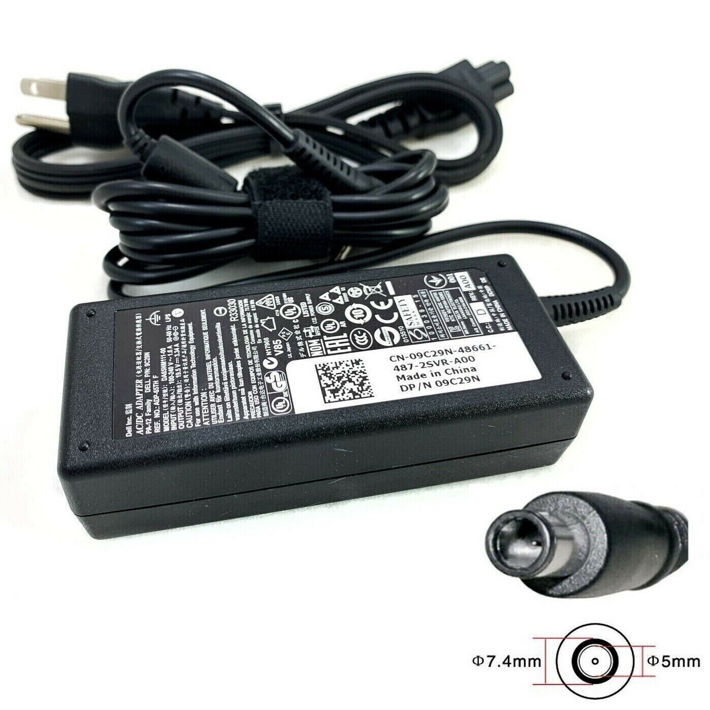 NEW Genuine 65W AC Adapter For Dell Latitude 3340 3440 3450 3540 5480 5490 5580