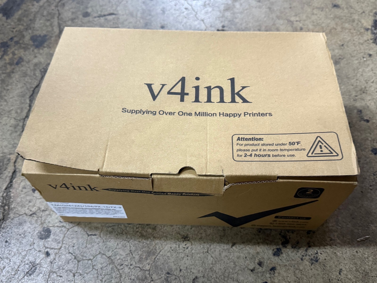 (2 PACK) v4ink Toner Cartridge NC-CRG104-A-NR12 12A(Q2612A)/104/FX-10/FX-9