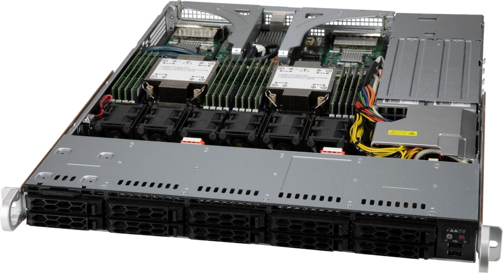 ** NEW ** Supermicro CSE-LB16AC10-R860AW 1U CloudDC Chassis w/ Redundant 860W