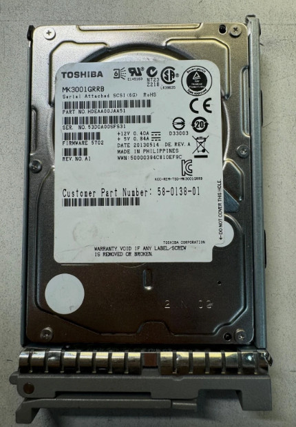 UCS-HDD300GI2F105 MK3001GRRB CISCO 15K RPM 6Gb/s SFF 2.5" SAS 300GB