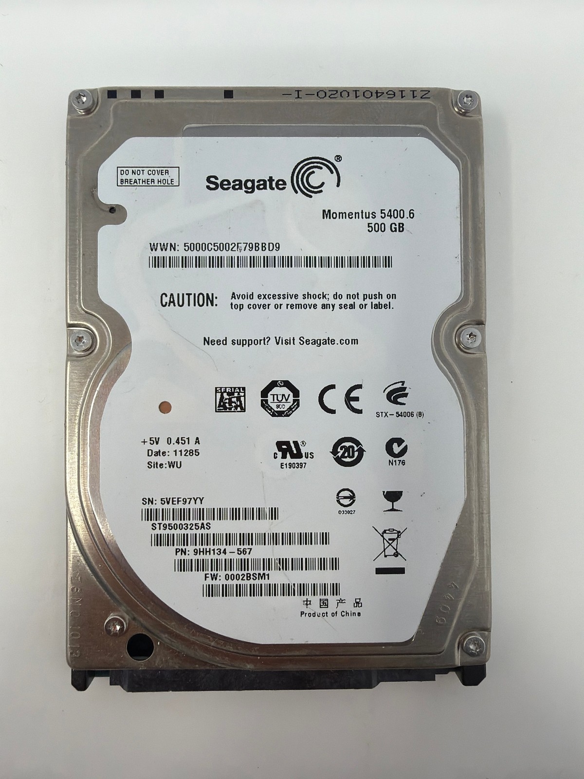Seagate Momentus 5400.6 500GB SATA Grade B