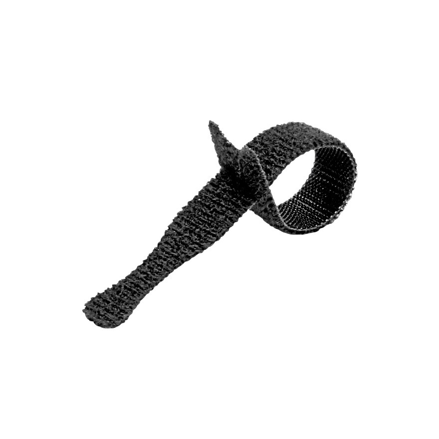 Rip-Tie® Y-08-IPL-BK Rip-Tie Lite Cable Tie (10 Pack, Black, 12" Wide x 8" Long)