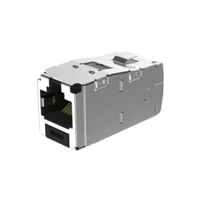 Panduit CJS6X88TGY Cat-6A Jack Module Shielded RJ45 8-position 8-Wire TG Black