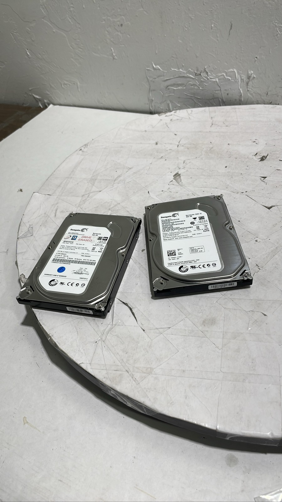 Seagate Barracuda 500GB 3.5" SATA Internal Hard Drives ST3500413AS Lot Of 2