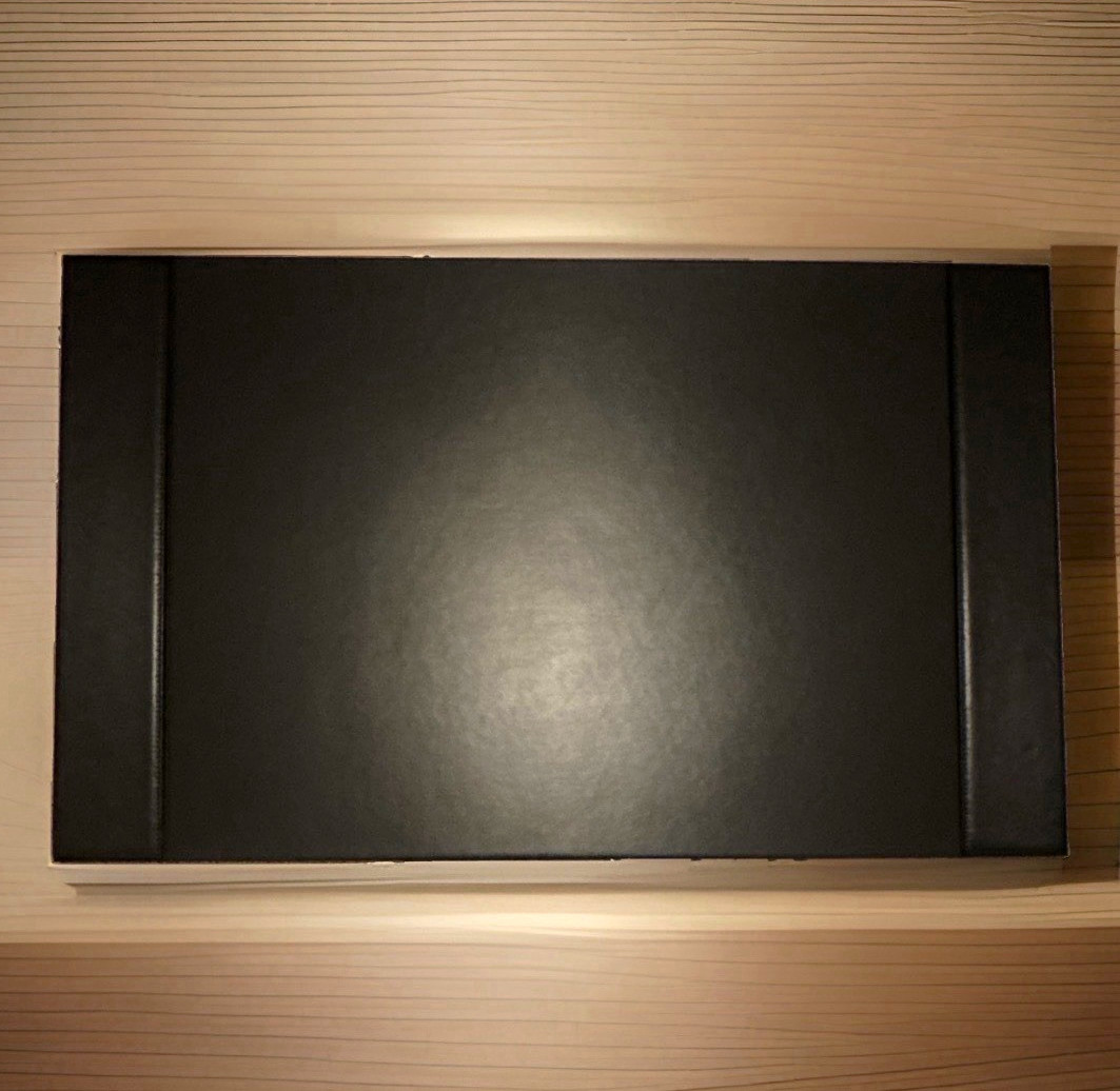 Saysurey Black Desk Pad Protector - Plain Desig Desk Mat Surface Protector 30x20
