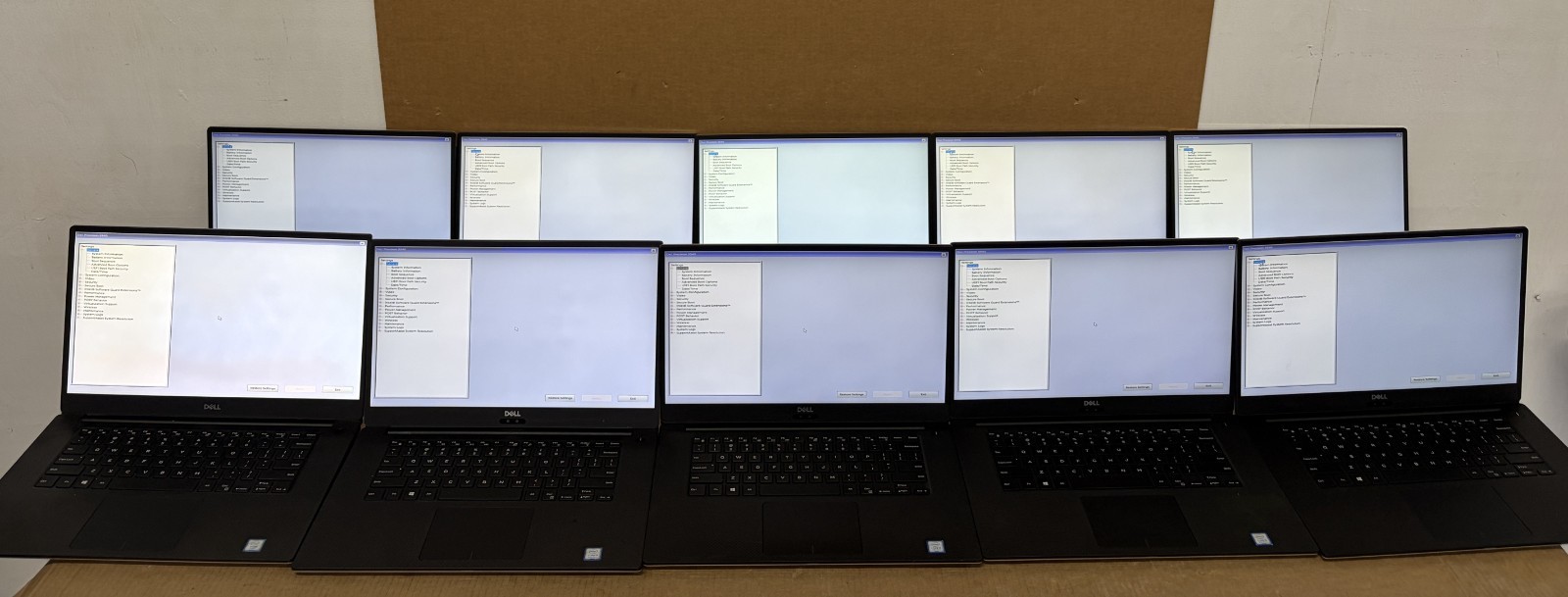Lot of 10 Dell Precision 5540 Laptops i5-9400H/Xeon | 16/32GB RAM | NO OS | READ