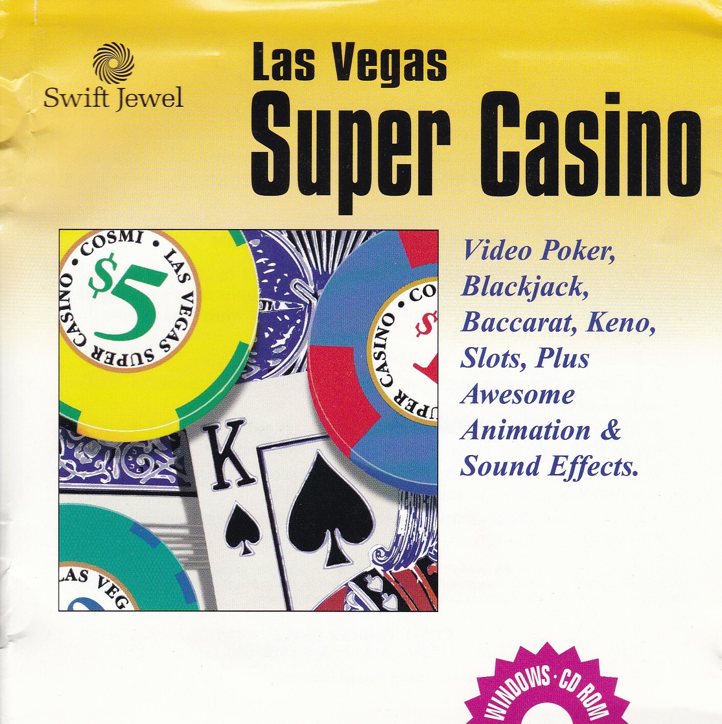 Vintage Las Vegas Super Casino (PC CD-ROM, 1996, Windows)