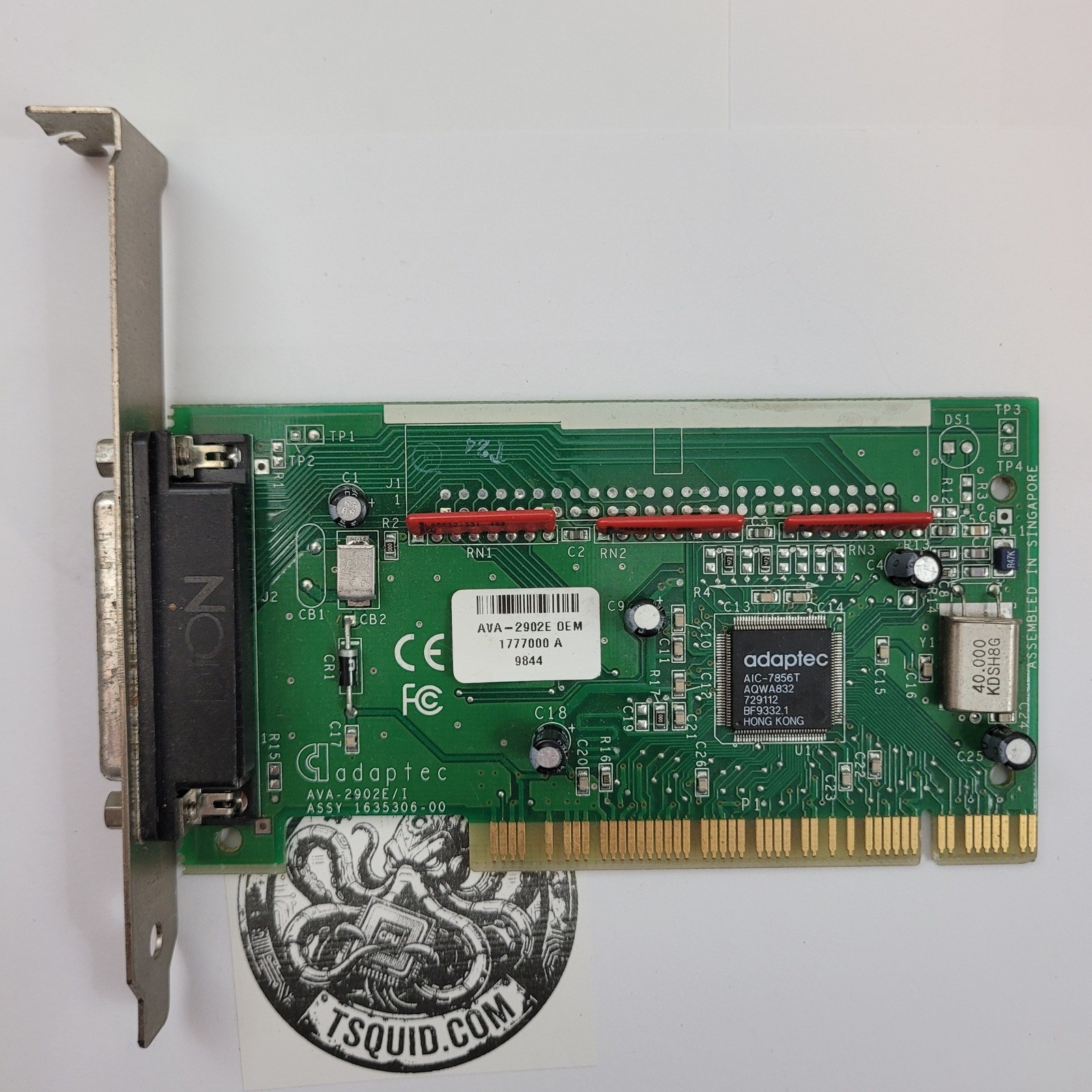 Adaptec AVA-2902E/I SCSI Host Adapter PCI Card 1635306-00 25-Pin External Port