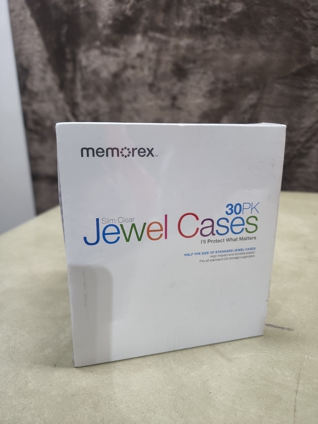 Memorex 30 PK Slim Clear Jewel Cases CD DVD Media Plastic Storage Empty Pack New