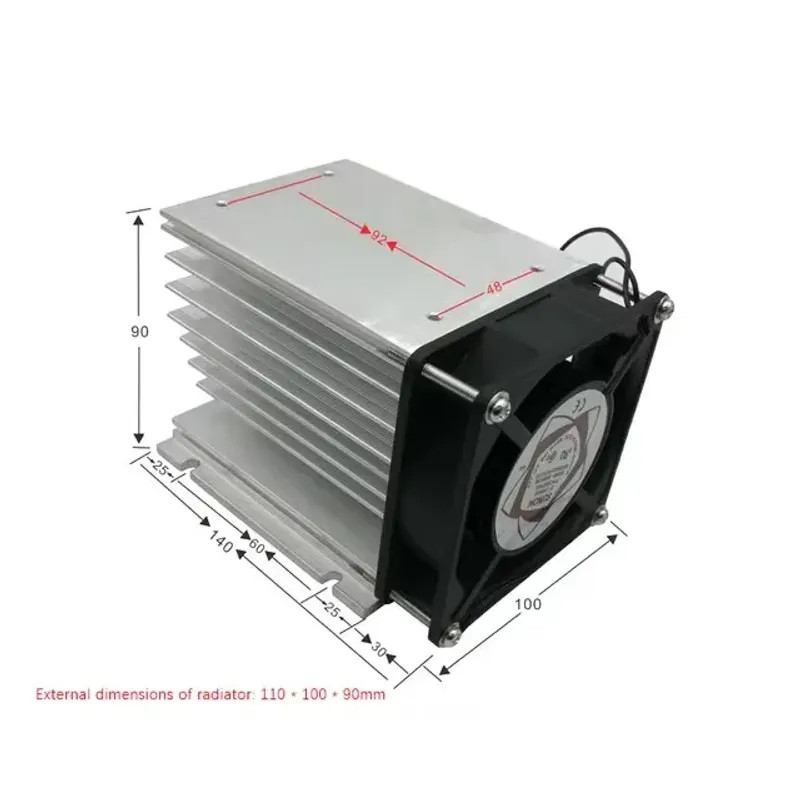 Heatsink Radiator S1 F80 F90 Aluminum Profile Soft Start Module 110x100x80mm