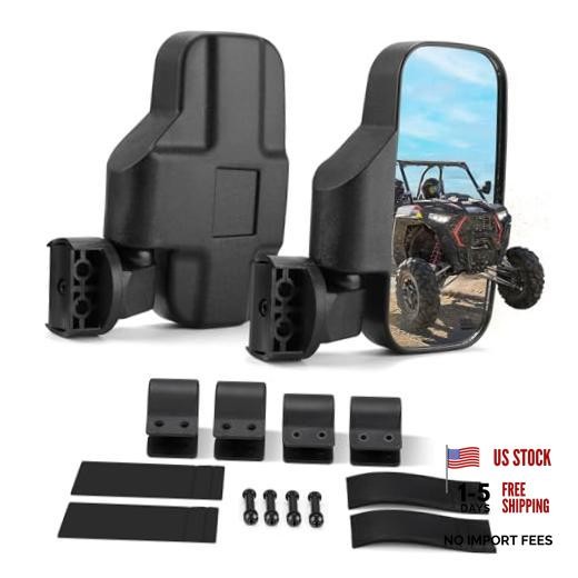 UTV Mirrors UTV Side Mirrors Fits 1.6 inch to 2 inch Roll Cage Compatible