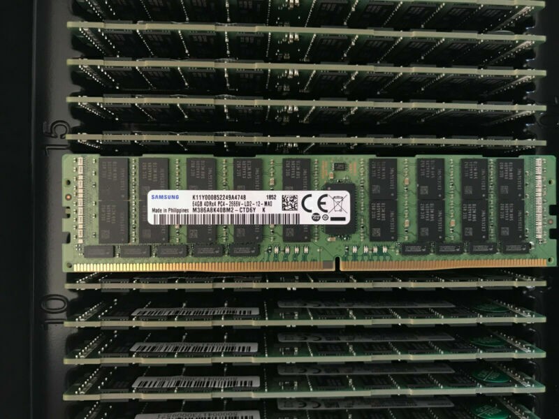 64GB DDR4 Samsung ECC RAM 4DRx4 PC4-2666V M386A8K40BM2-CTD6Q M386A8K40BM2-CTD6Y