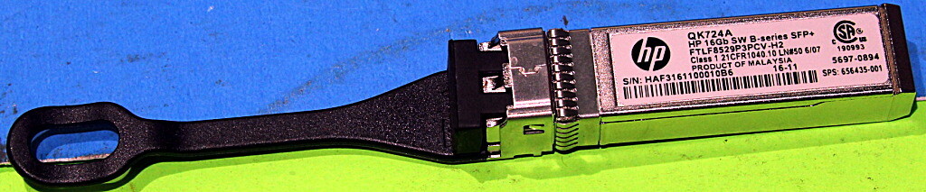 QK724A Genuine HP B-Series 16GB 850nm SFP+ Short Wave Transceiver 656435-001 Qty