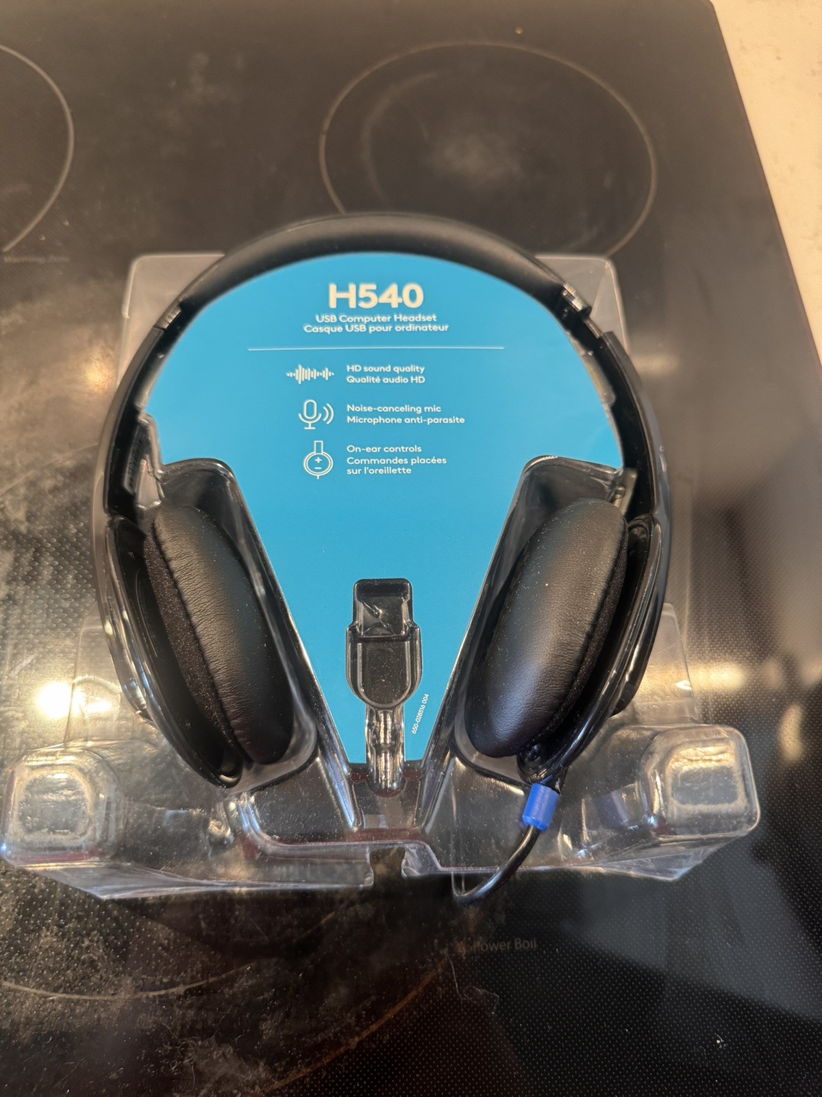 Logitech H540 USB Computer Headset Headband HD Sound Noise Canceling Mic