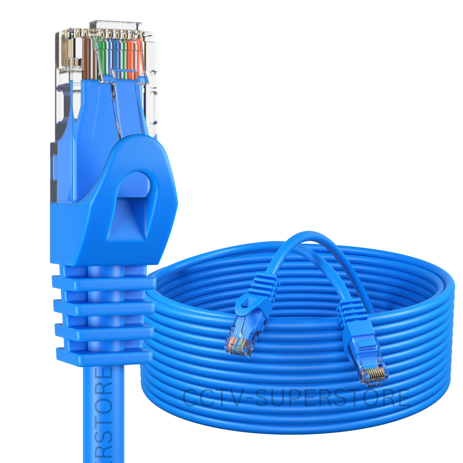 25 ft CAT6 Network Ethernet Patch Cable XBOX PS3 25 feet GIGABIT 500MHz Blue