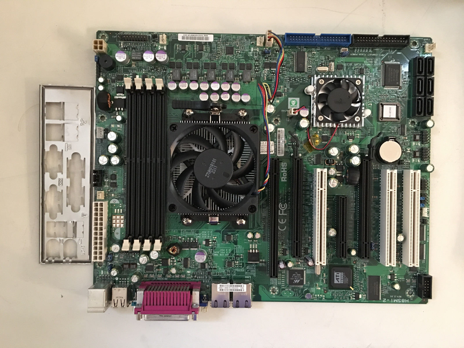 Supermicro H8SMI-2-AS002 Rev 2.01 ATX motherboard w/AMD Opteron 1385 2.7GHz CPU