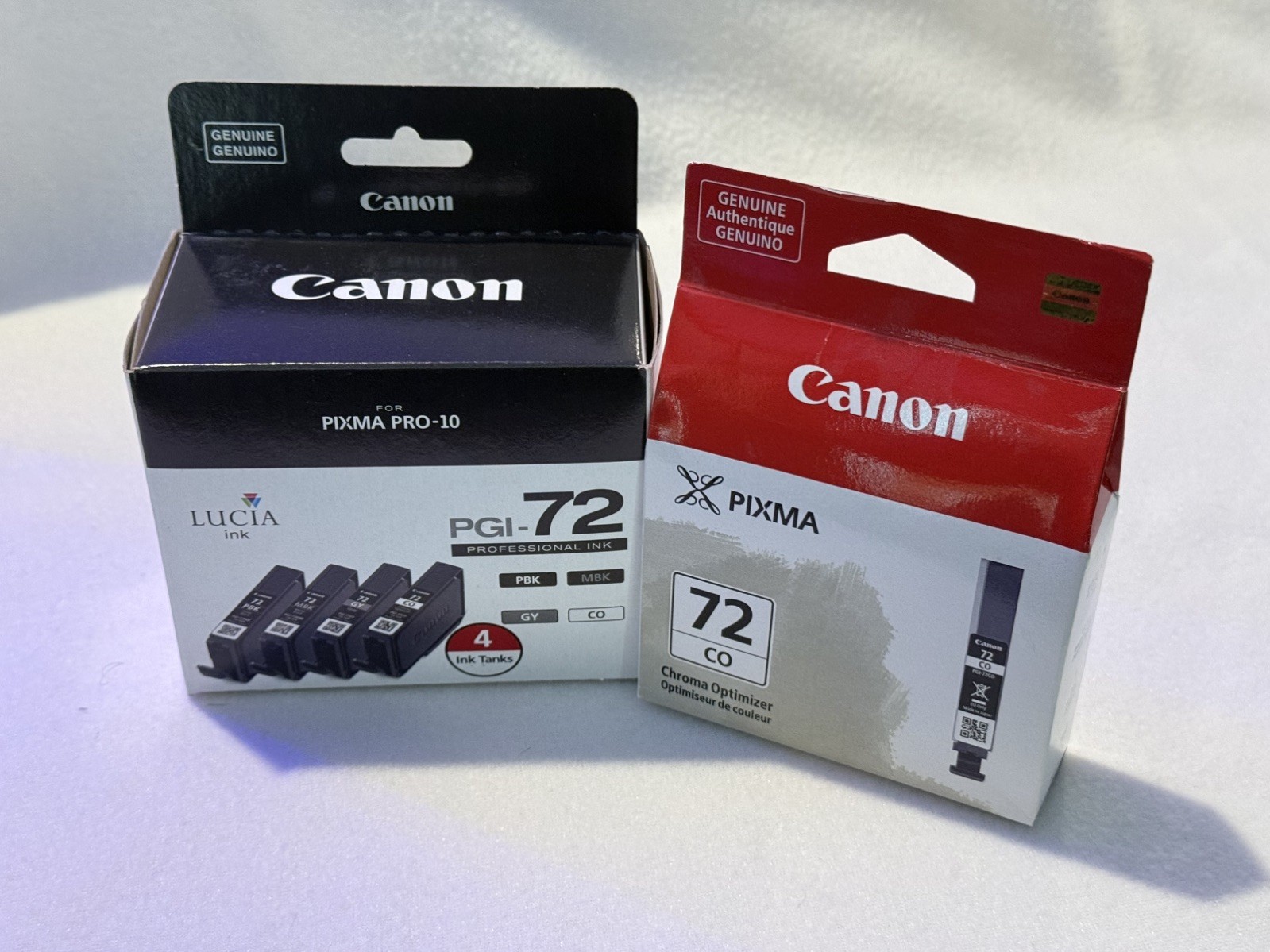 Canon Lucia PGI-72 - 4 pack monochrome plus extra chroma opt. Sealed