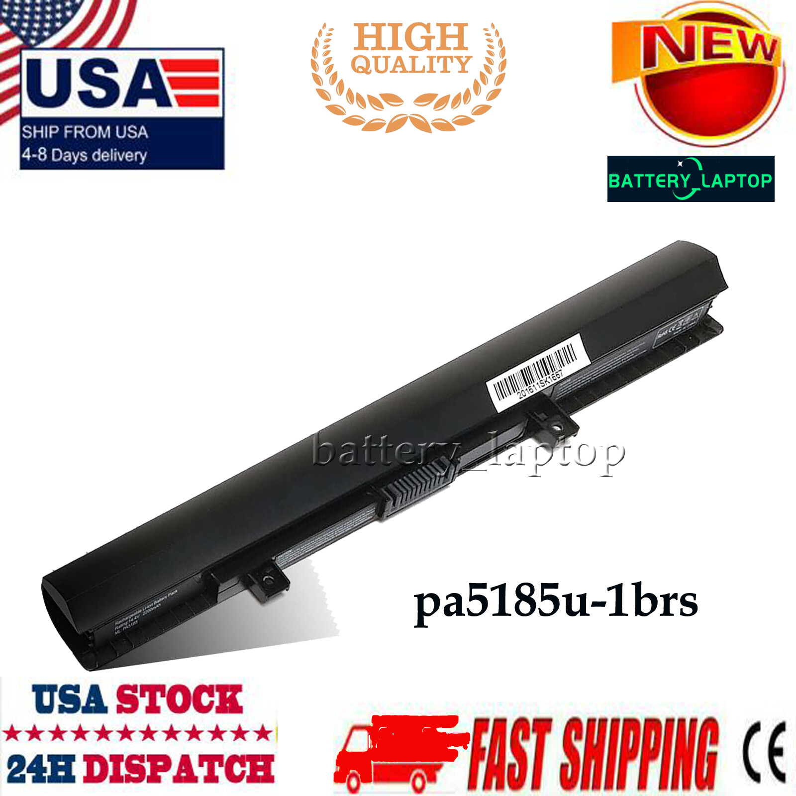 Laptop Battery 4Cells for TOSHIBA satellite e45-b4200 PA5195U-1BRS PA5185U-1BRS