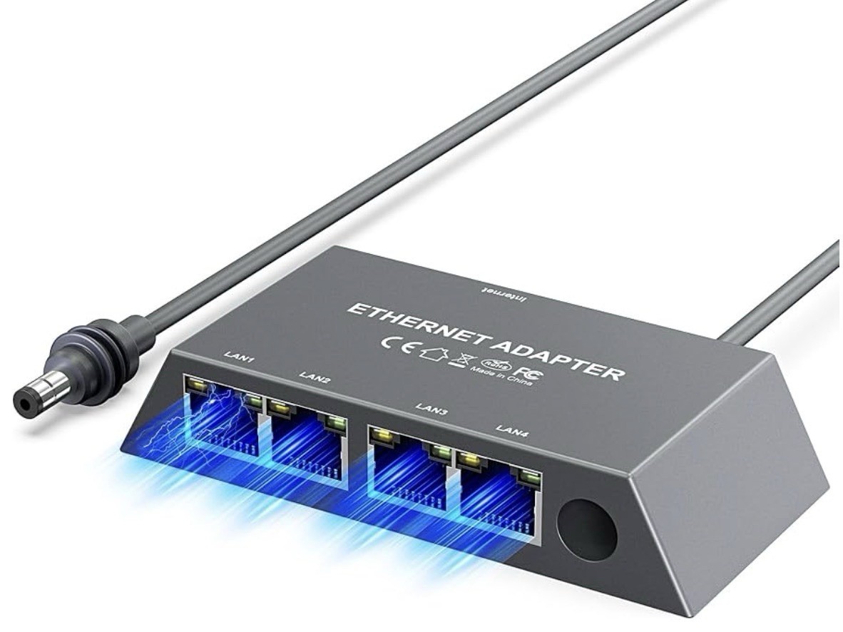 Multi Ports Ethernet Adapter for Starlink Standard 4X/ Gen 3/ Starlink Mini