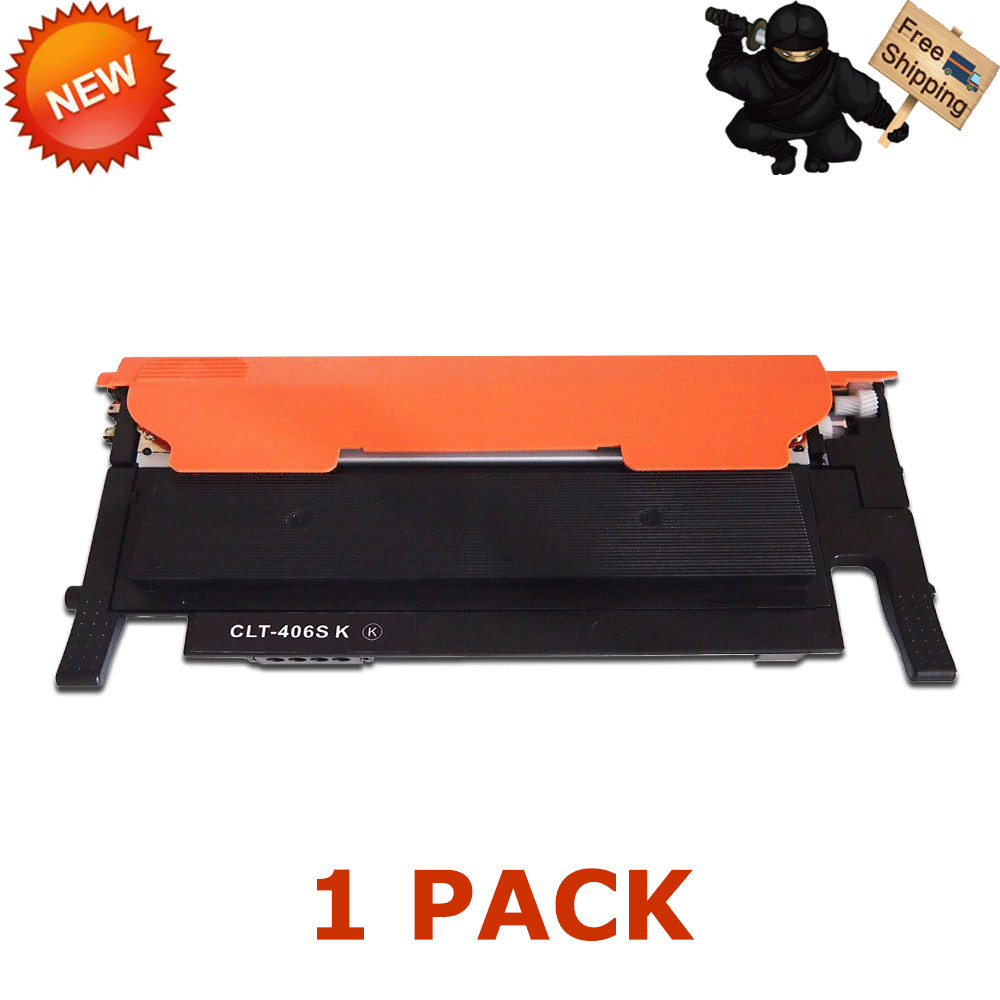 1PK CLT-K406S Black Toner for Samsung Xpress SL-C410 413w C460w 463w CLP-360 365