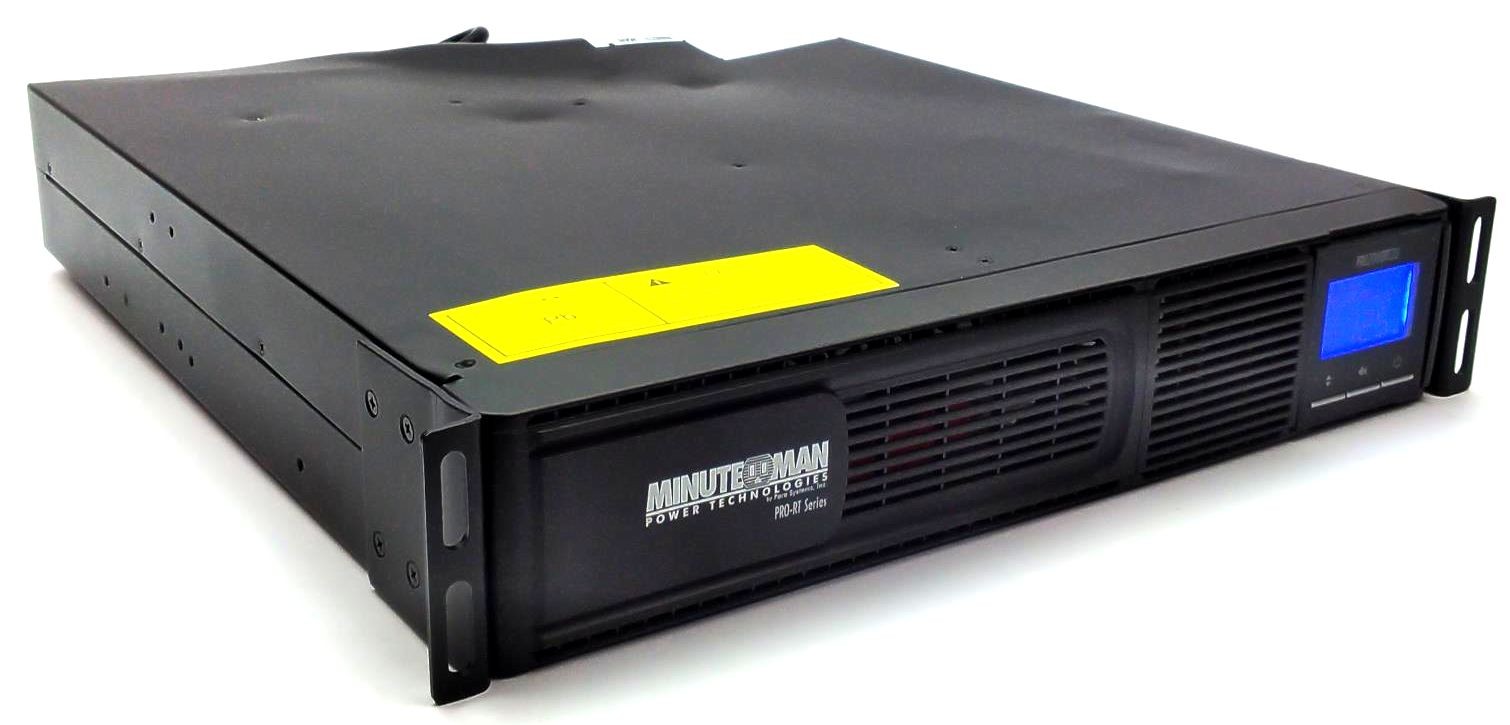 Minuteman PRO-RT UPS with 6 Battery Backup Surge Outlets 1500VA 1050W 90000917