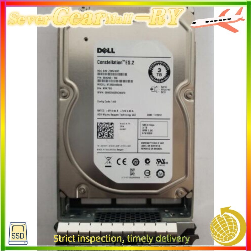 New 91K8T ST33000650SS FOR Dell 3TB 7200RPM 6Gbps 3.5" SAS SERVER HDD Hard Drive