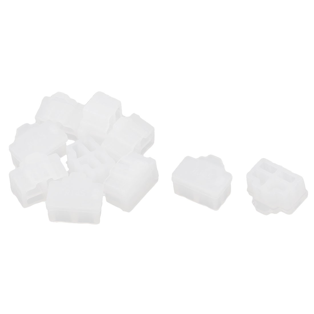 10Pcs Silicone Ethernet Hub Port RJ45 Anti-Dust Cover Plugs Cap White