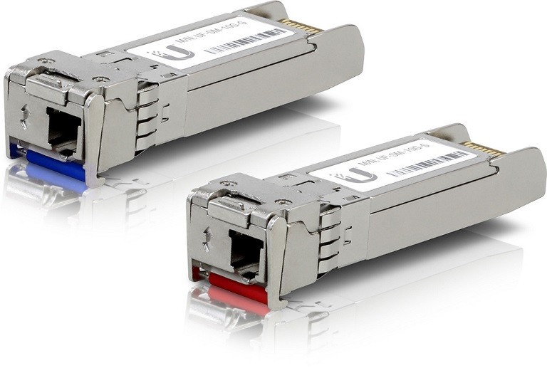 Ubiquiti UFiber SFP+ Single-Mode Module 10G BiDi 2 Pack Same 10 Gbps Speed