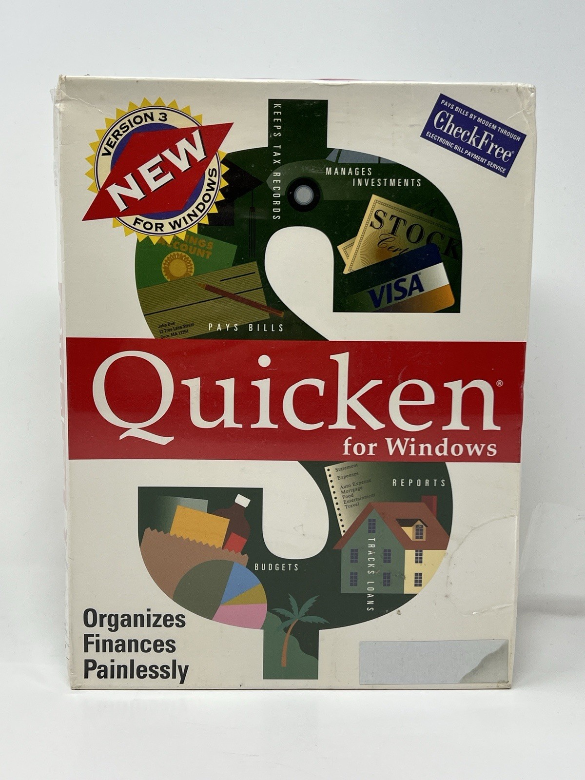 Intuit Quicken for Windows Version 3 Organizes Finances Painlessly NEW