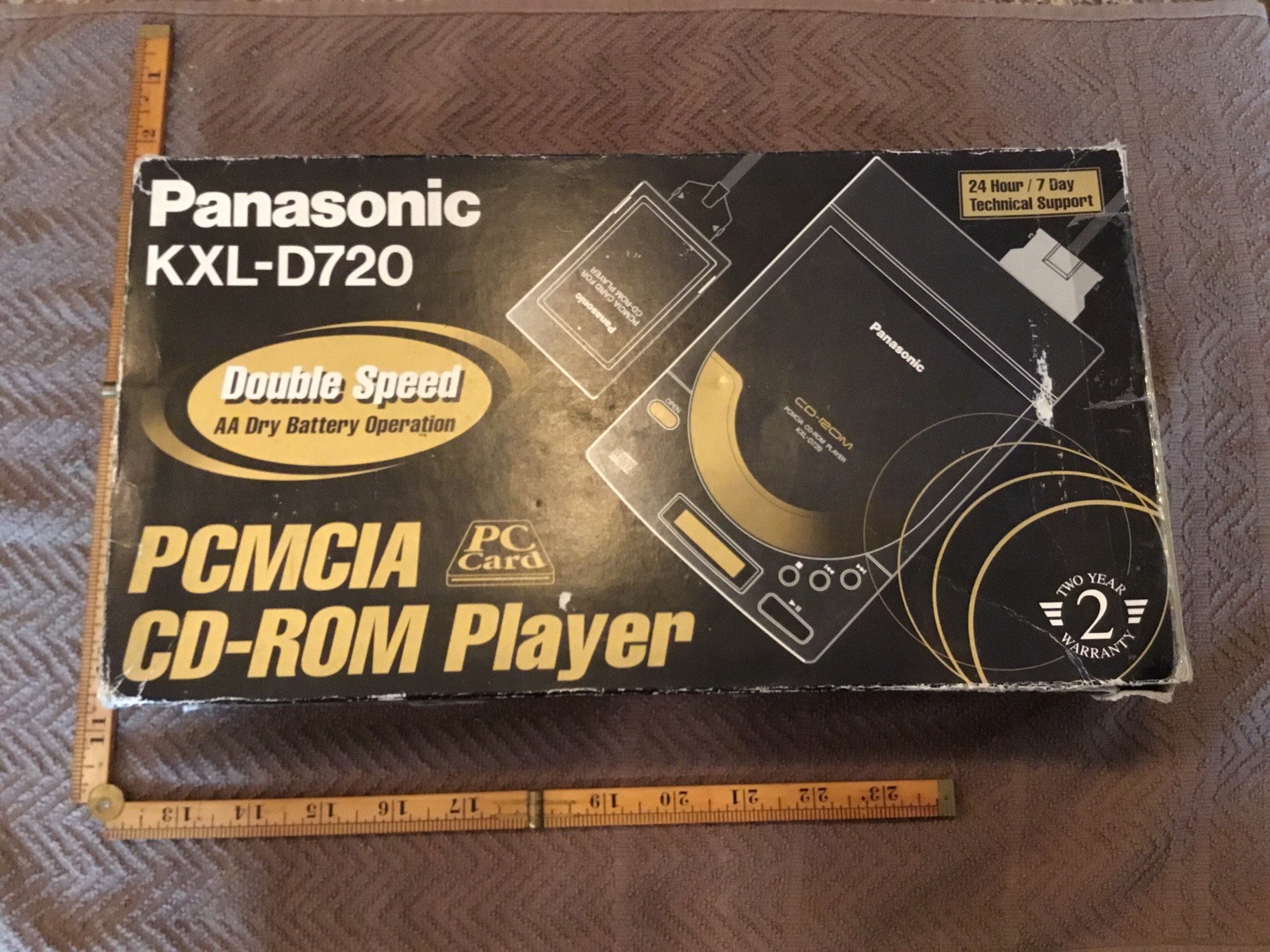Vintage 1995 Panasonic KXL-D720 CD-Rom CD Player Complete In Box, Floppy Driver