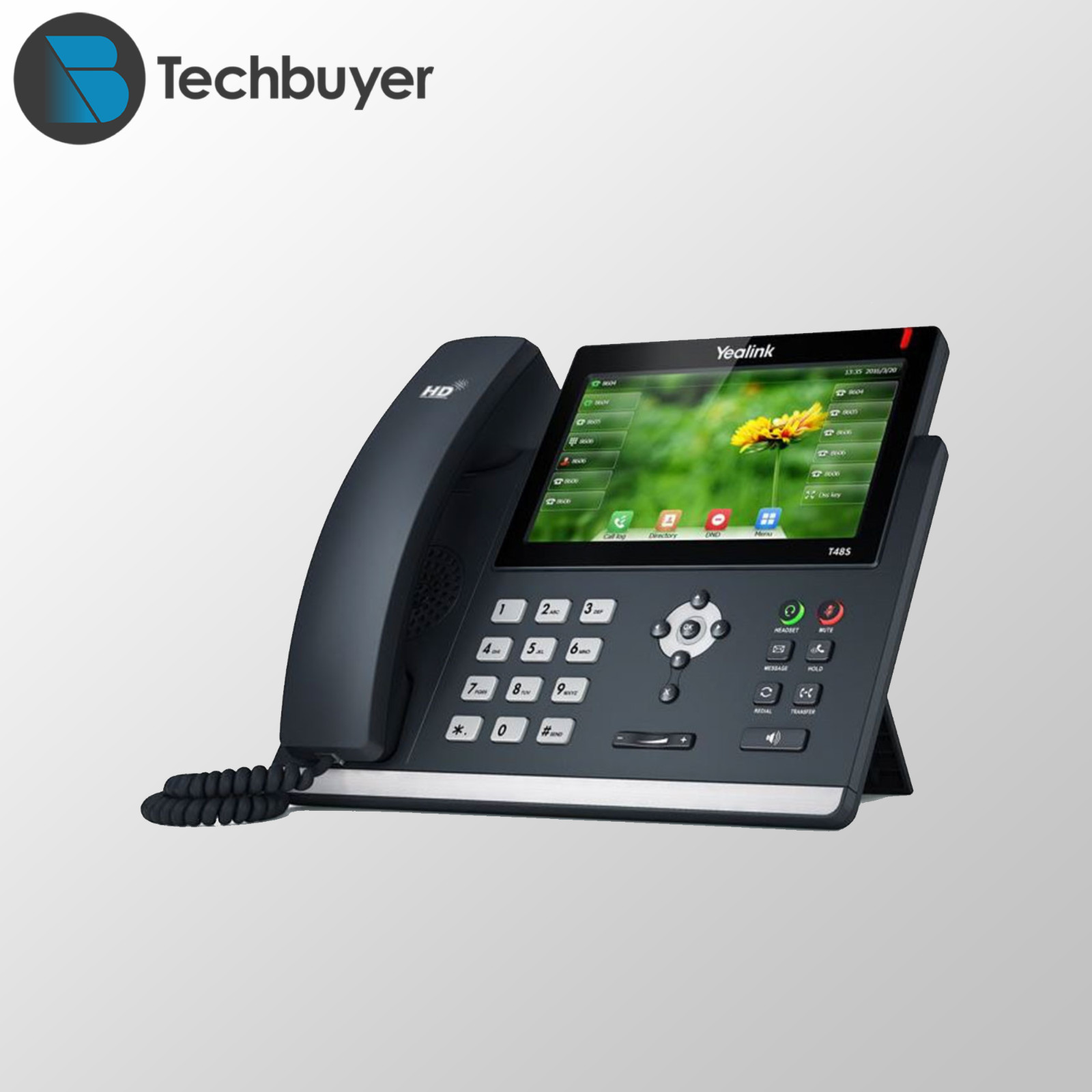 Yealink T48S VoIP/SIP Phone, 2 x Gigabit Ports PoE 7" Color SIP-T48S | TESTED