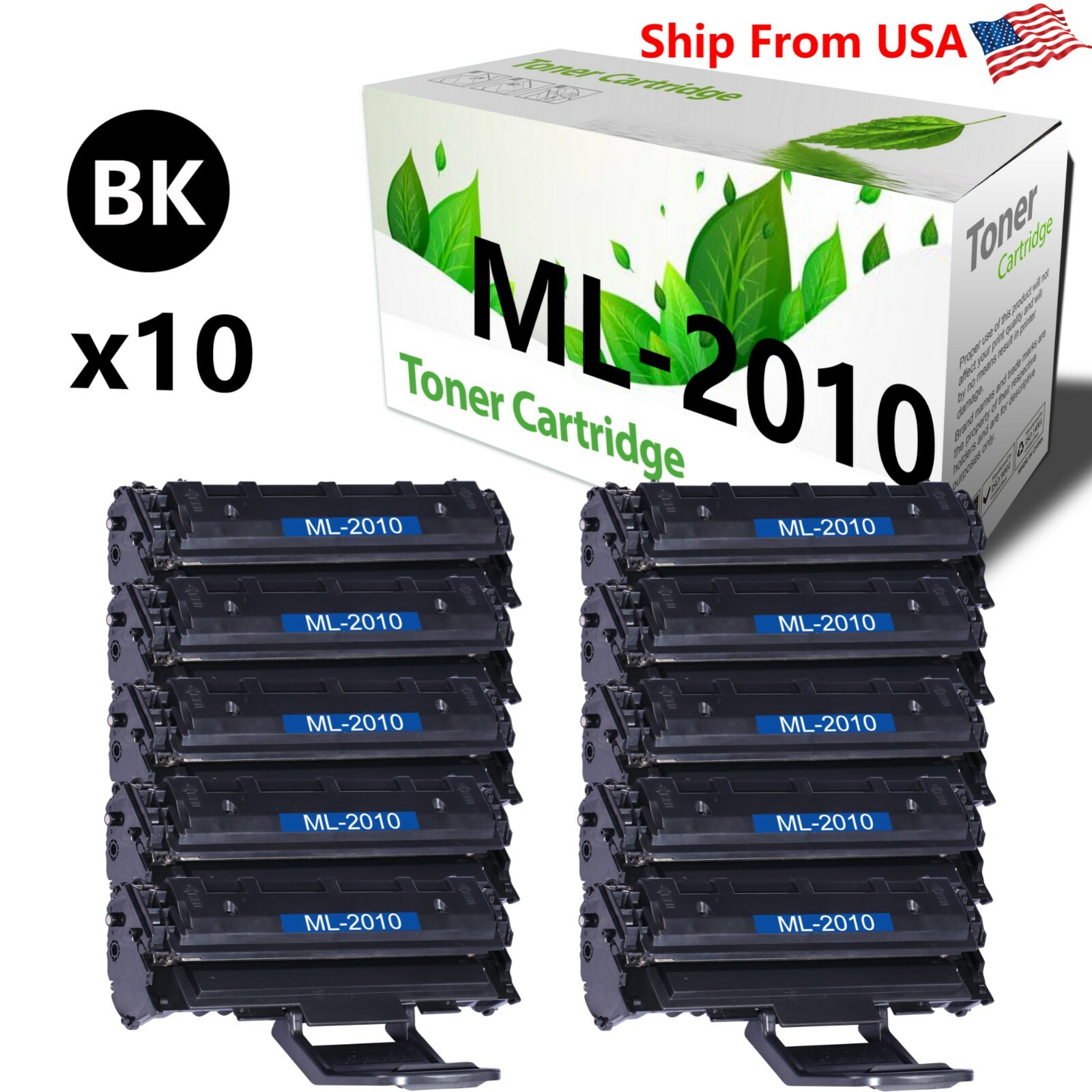 10PK ML2010 Toner Cartridge for Samsung ML-2010R ML-2015