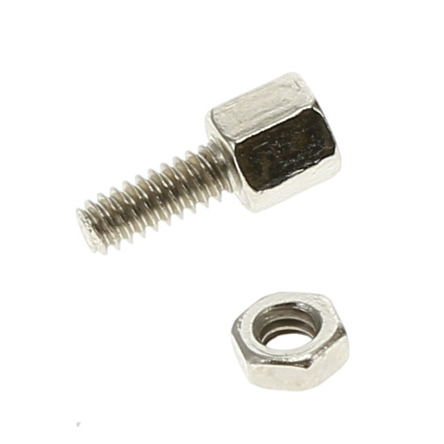 15 Pack of D-Sub Hex Head Screw with Nut 4-40UNC, 100pcs/Bag