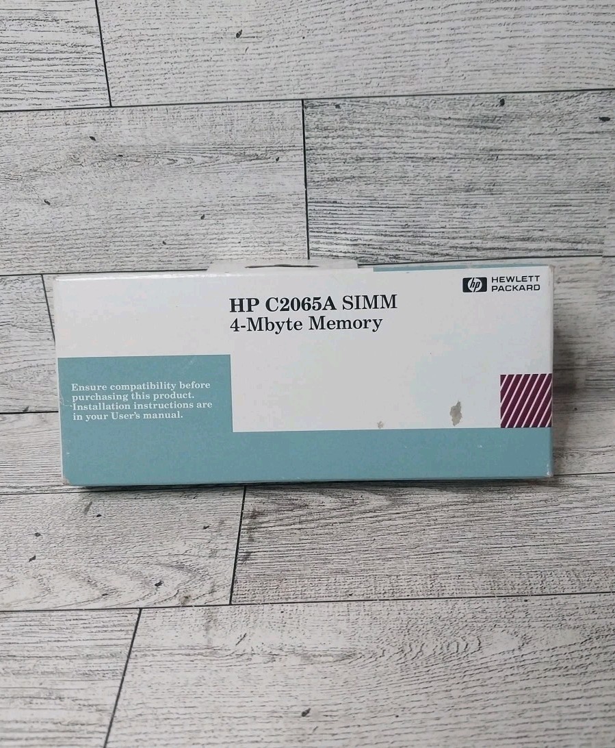 NOS Vintage Hewlett Packard HP C2065A SIMM 4 MB Memory New Sealed  